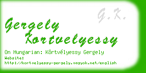 gergely kortvelyessy business card
